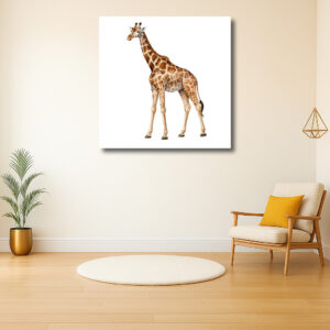 Majestueuze Giraffe in Natuurlijke Kleuren