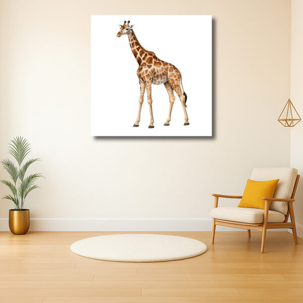 Majestueuze Giraffe in Natuurlijke Kleuren
