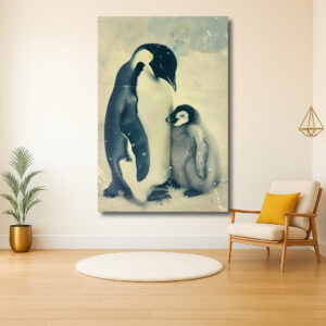 Schattige Pinguïn Familie
