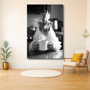 Stijlvolle Kip aan de Koffie