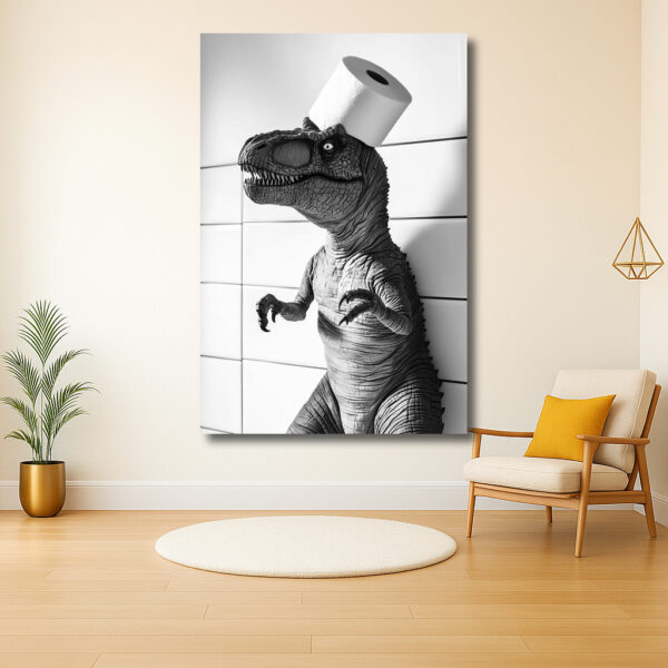 Dino met een schone hoed