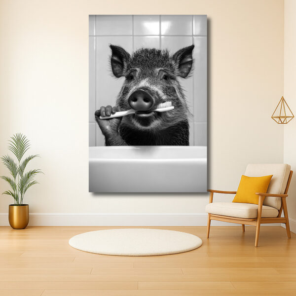 Wilde Zwijnen in de Badkamer