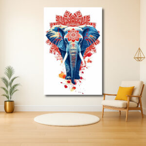 Mandala Olifant in Kleurrijke Abstractie