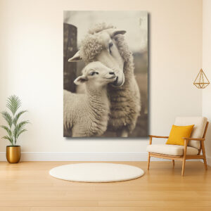 Tedere Omhelzing van Schapen