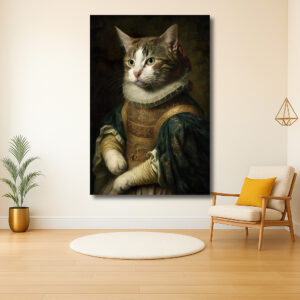 Koninklijke kat in renaissancekleding