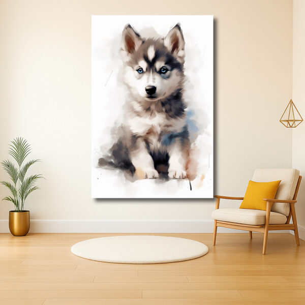 Schattige Husky Pup Portret