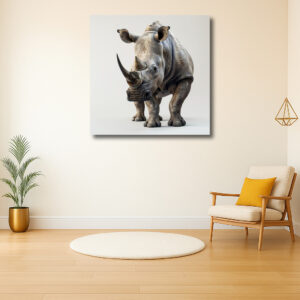 Majestueuze Neushoorn in Volle Glorie