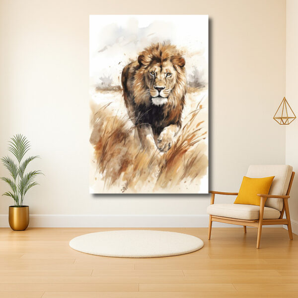 Majestueuze leeuw in de wildernis