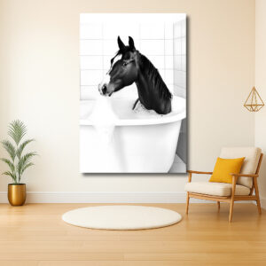 Paard in Bad Schilderij