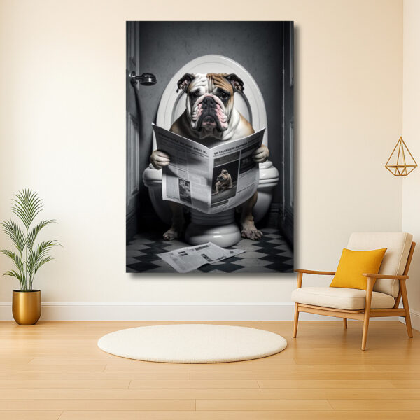 Stijlvolle bulldog in serene rust