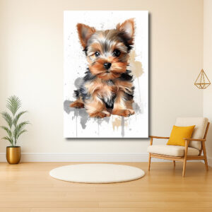Schattige Hond in Kunstzinnige Stijl