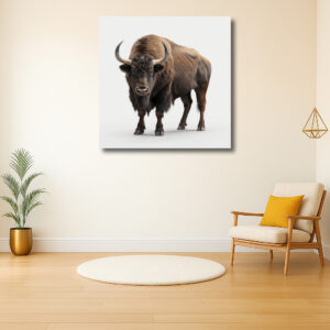 Majestueuze Bison in Volledig Ornaat