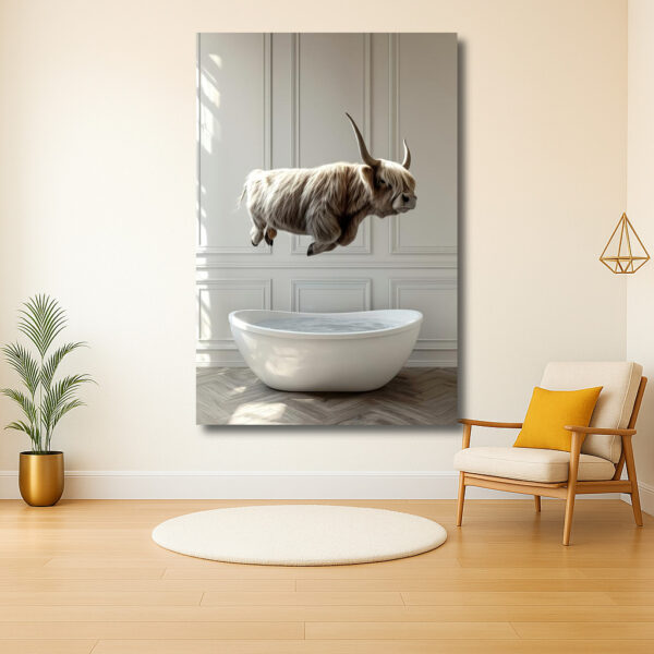 Vliegende Stier Boven Bad