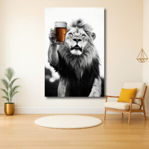 Leeuw met Bierglas