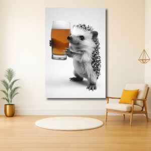 Egeltje met Bierglas Plezier