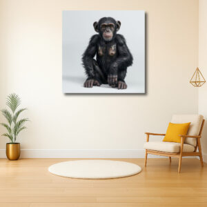 Intensieve blik van een chimpansee