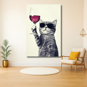 Kattenfeest met Wijnglas