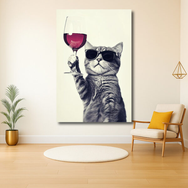 Kattenfeest met Wijnglas