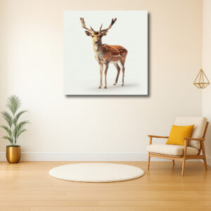 Elegant hert in serene pose