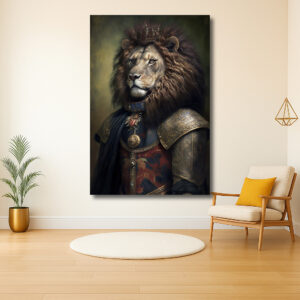 Majestueuze Leeuw in Koninklijke Wapens