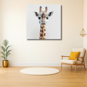 Portret van een sierlijke giraffe