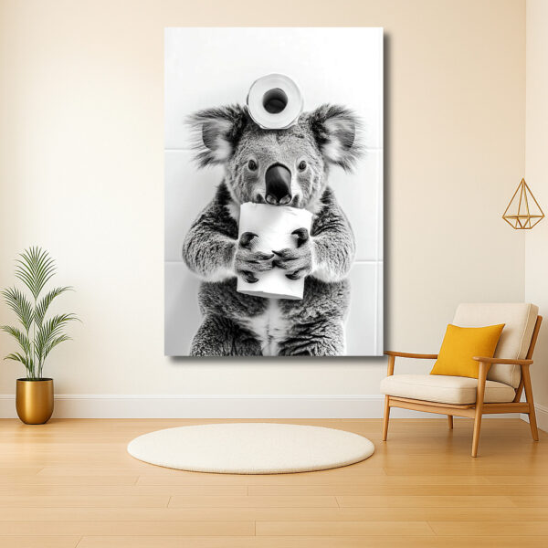 Koala met toiletpapier