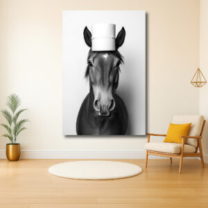 Paard met toiletpapier