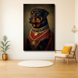Hond in Koninklijke Gewaden