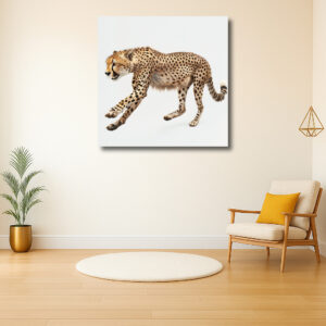 Sierlijke sprint van een cheetah