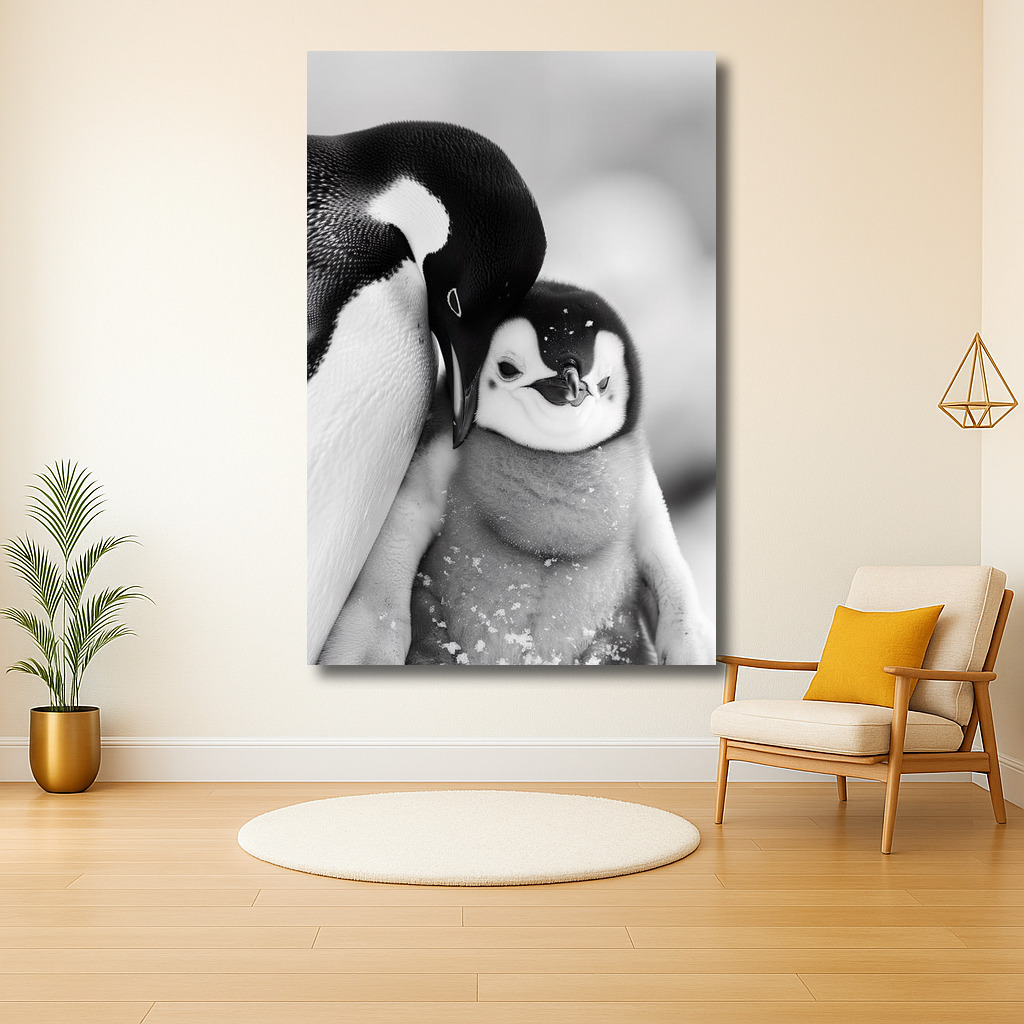 Tedere Omhelzing tussen Pinguïns