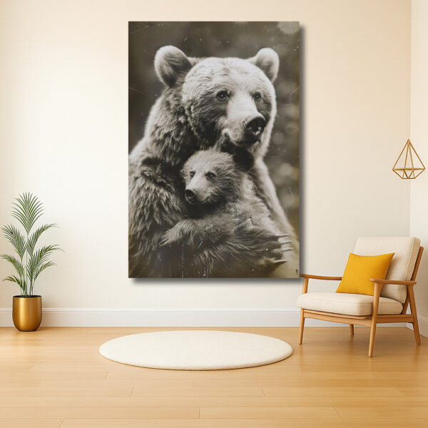 Tedere omhelzing van beren in het wild