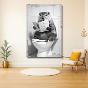 Bever op het Toilet