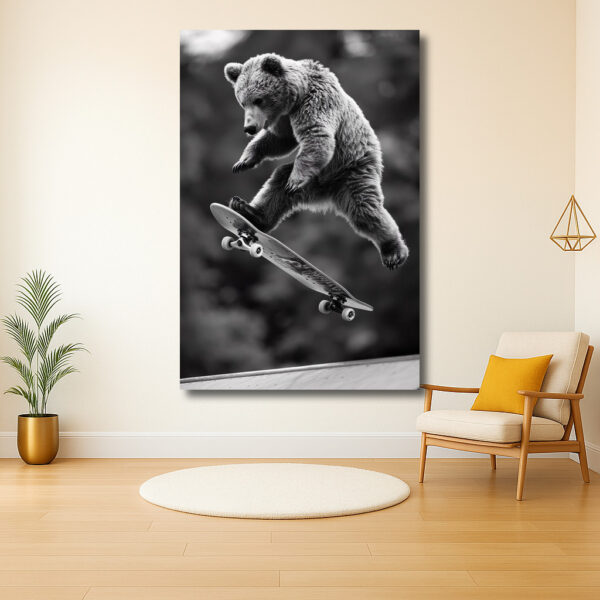 Skater beer in actie