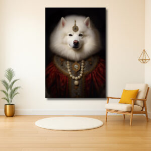 Majestueuze Hond in Koninklijke Kledij
