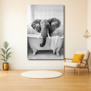 Olifant in het bad
