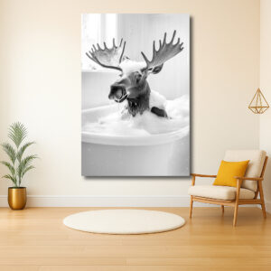 Eland in een schuimbad