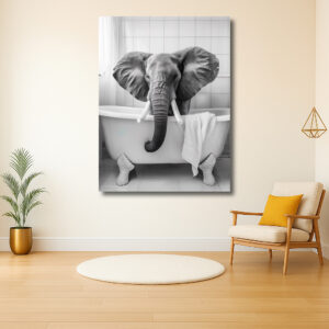 Olifant in het bad voor een verrassende wending