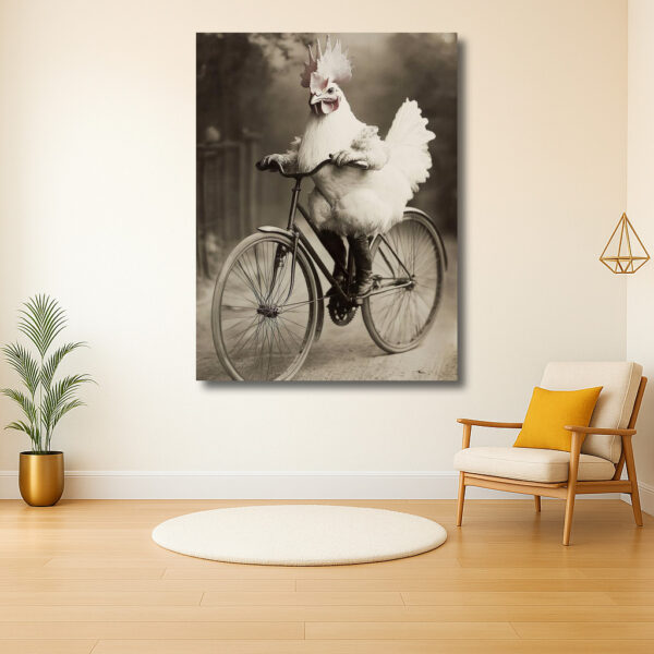 Fietsende kip avontuur