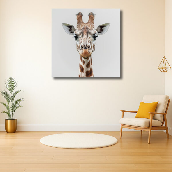 Intrigerend portret van een giraffe