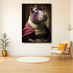 Koninklijk nijlpaard portret
