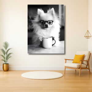 Fluffy filosoof met kopje troost