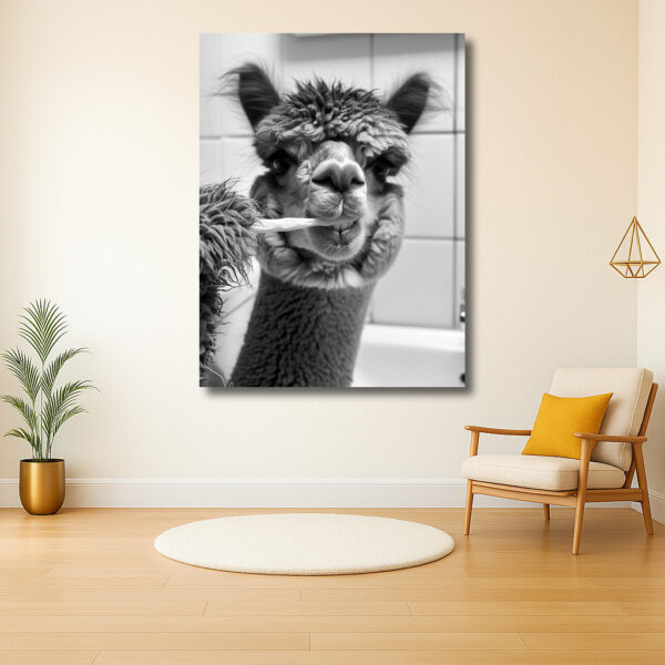 Alpaca Poets in de Badkamer