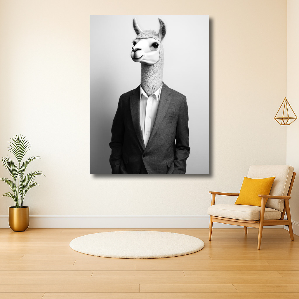 Zakelijke lama met stijl
