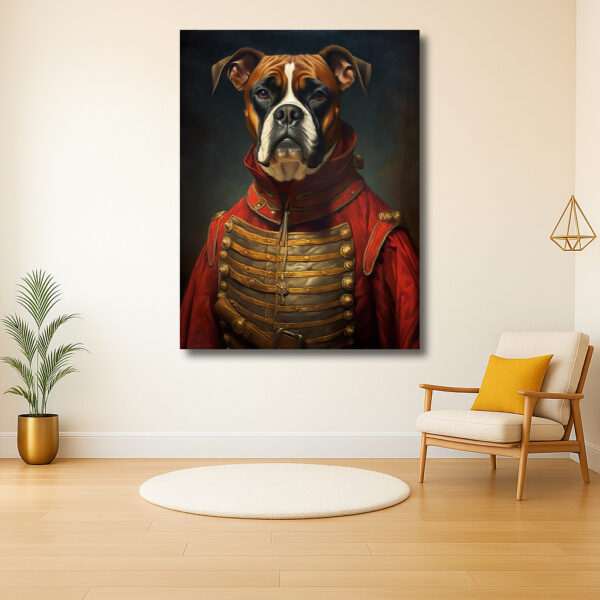Nobele Hond in Historisch Kostuum