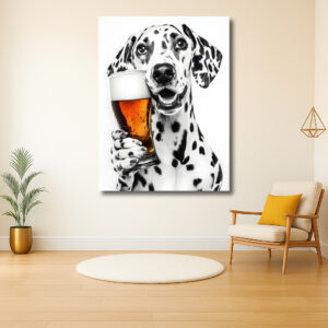Dalmatier met Pint Bier