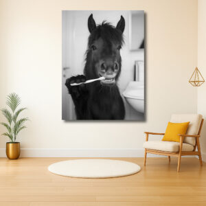 Paard Poetst Tanden