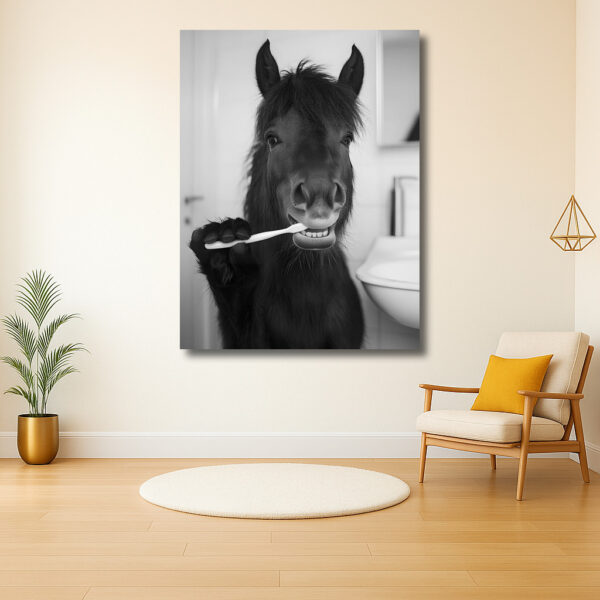 Paard Poetst Tanden