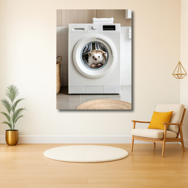 Egel Verwondering in de Wasmachine