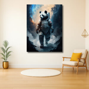 Panda Astronaut op Ruimtemissie