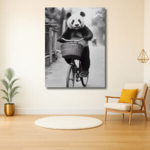 Panda op de Fiets